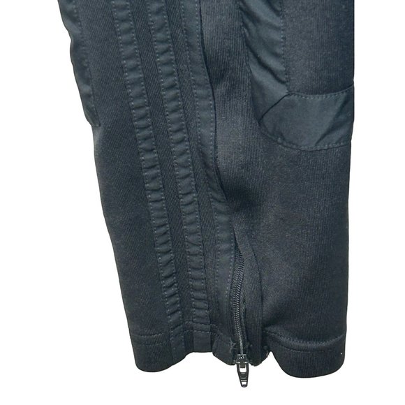 Adidas Men’s Track Pants S Black Trefoil Zip Pockets Triple Stripes Zip Ankle - Picture 9 of 16